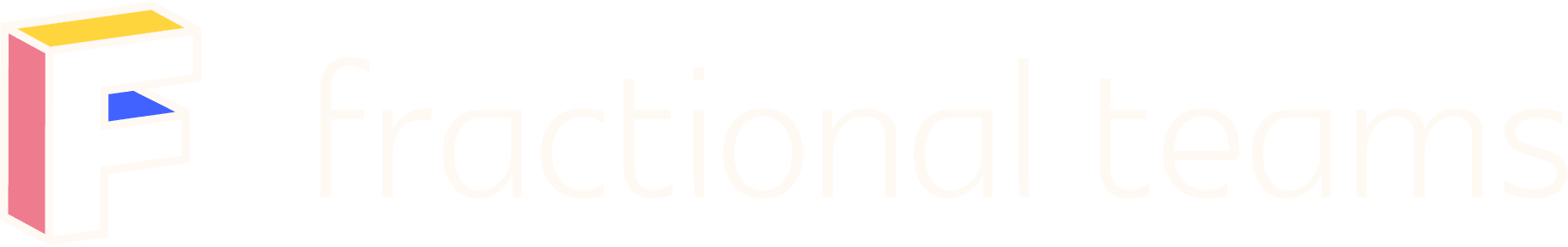 Fractional Teams Logo White