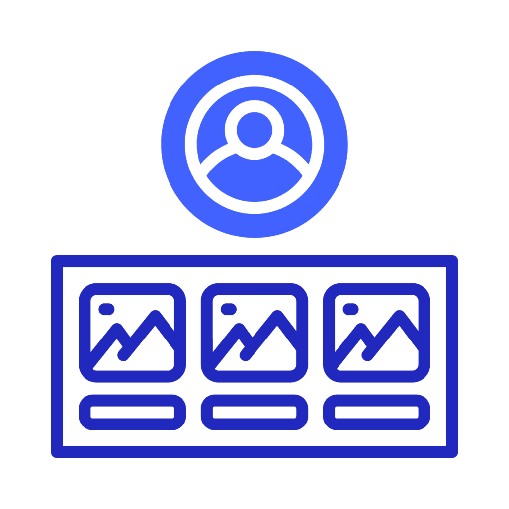 User Profile with Images Icon